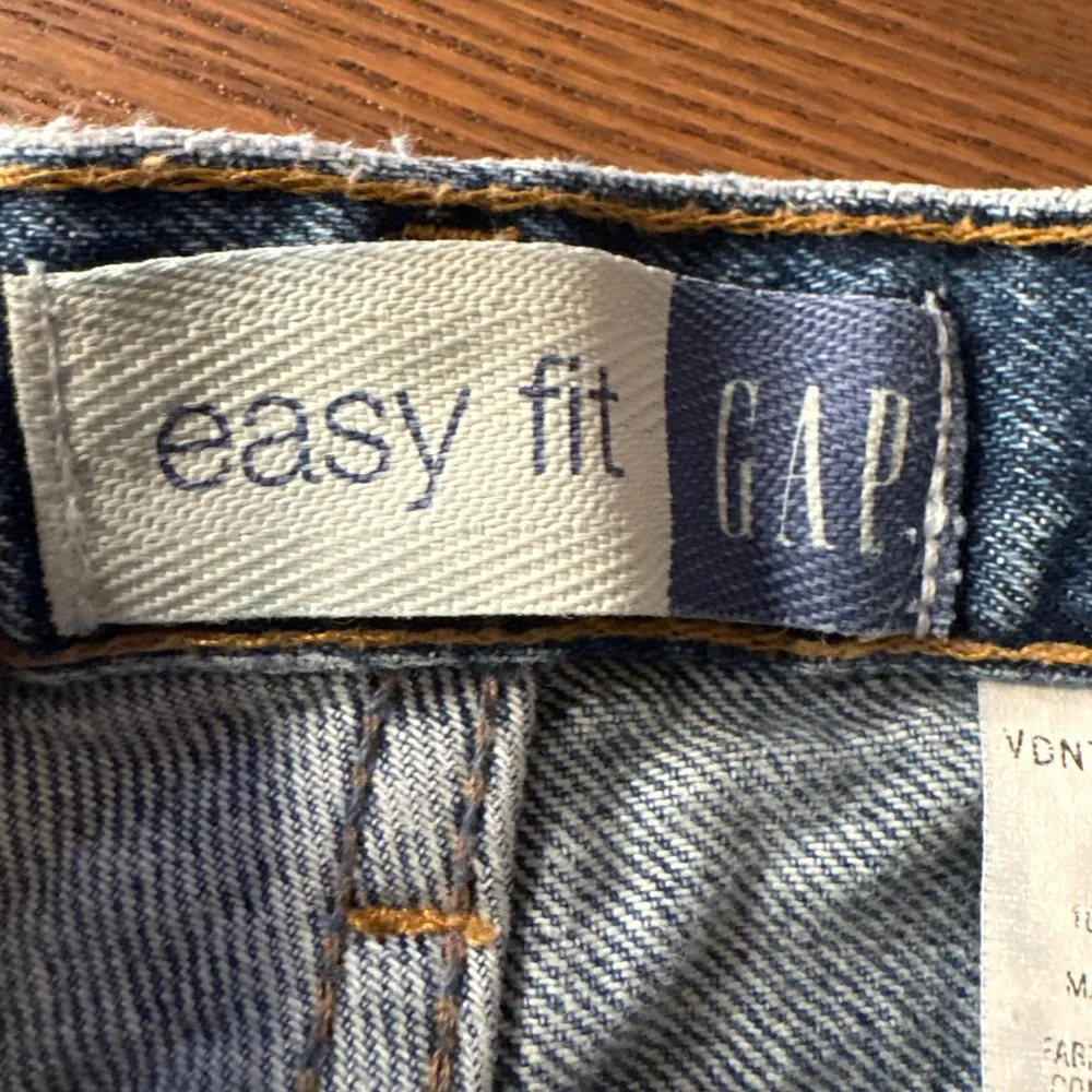 Gap Blue Jeans Easy Fit Kids Size 7 Slim Medium‎ Wash Straight Leg Denim